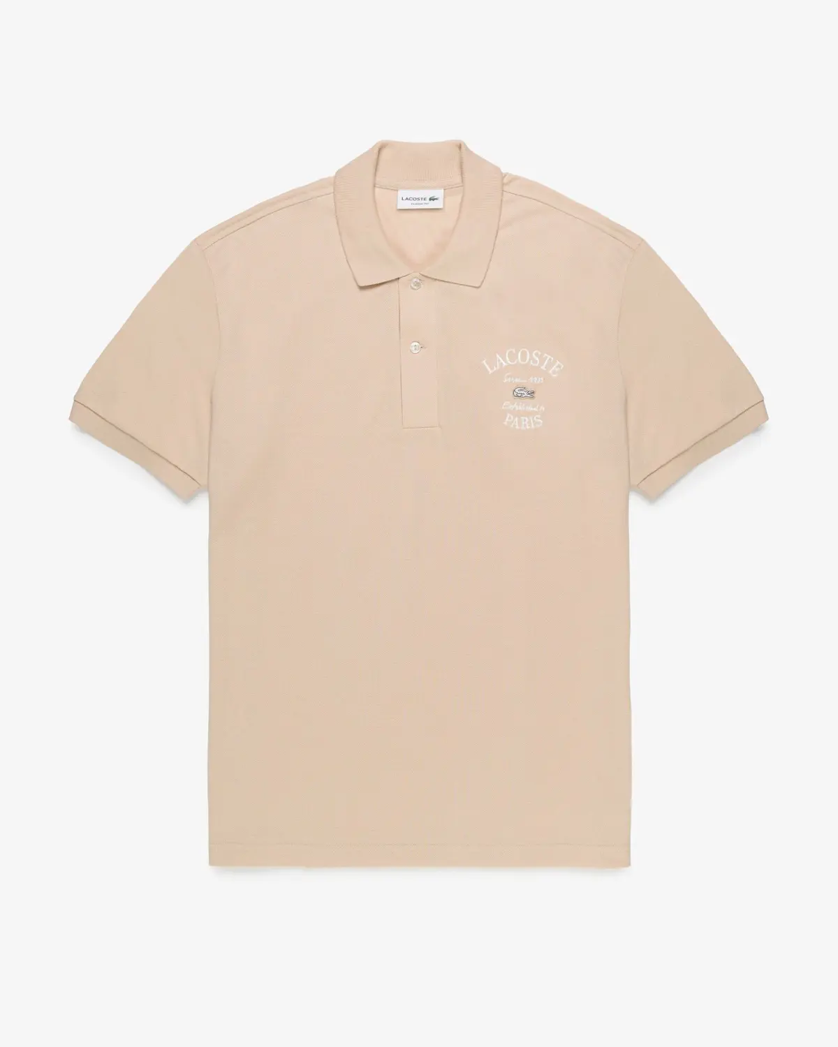Camisa Polo Petit Piqué Bordada com Corte Clássico Lacoste