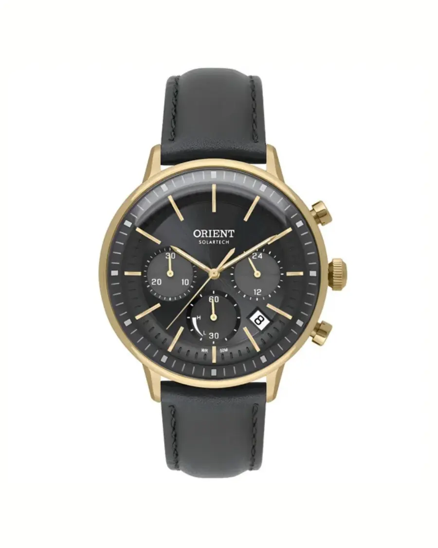 Relógio Orient Neo Vintage Masculino Cronógrafo Dourado