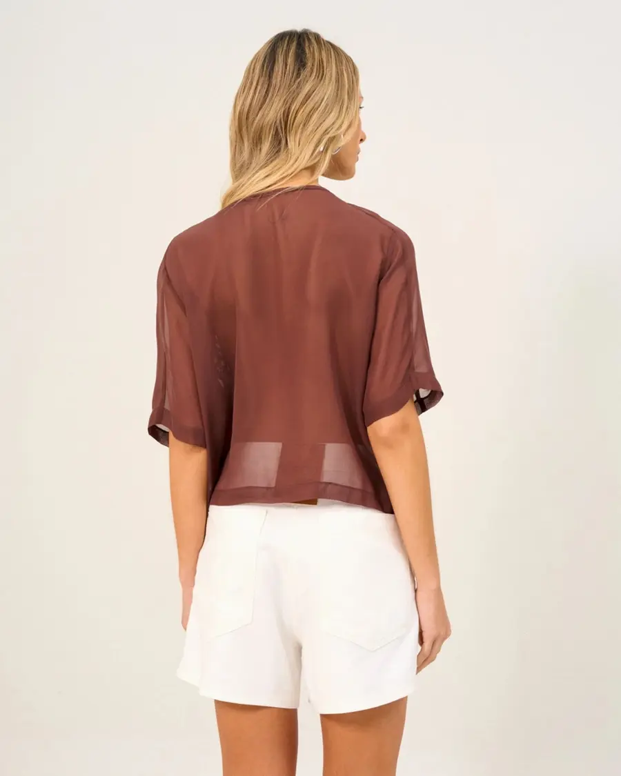Camiseta Com Estampa Frontal Open