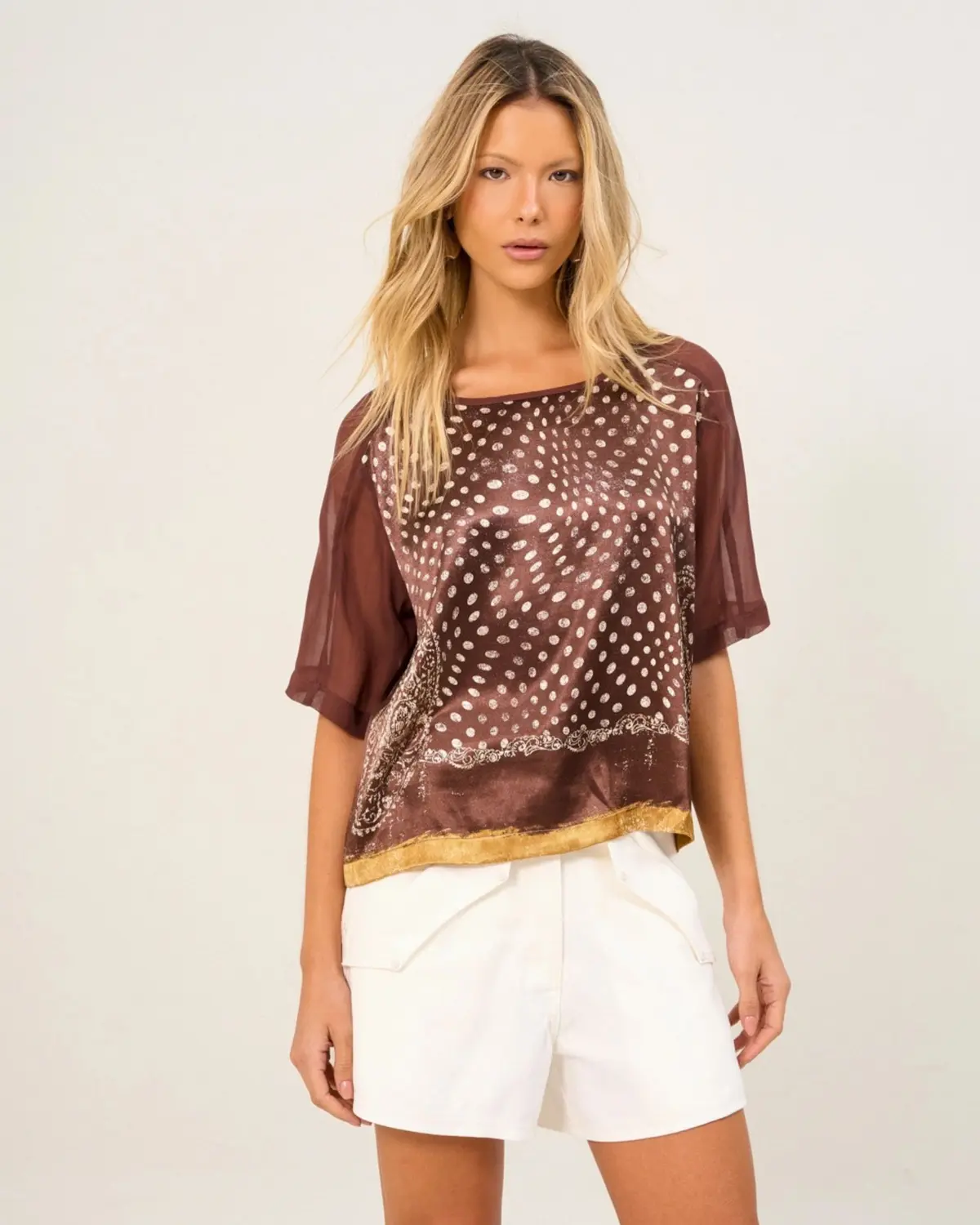Camiseta Com Estampa Frontal Open