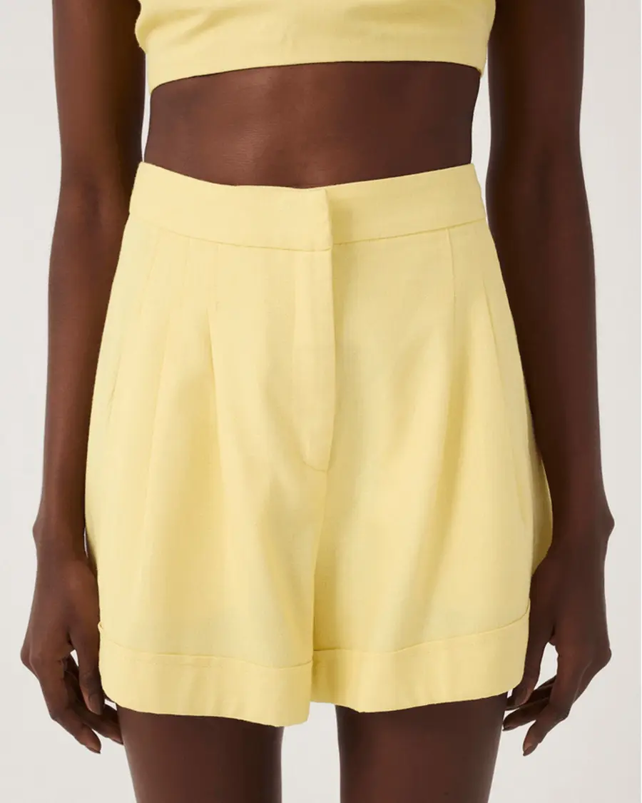 Short Linho Frente Deslocada Dress To