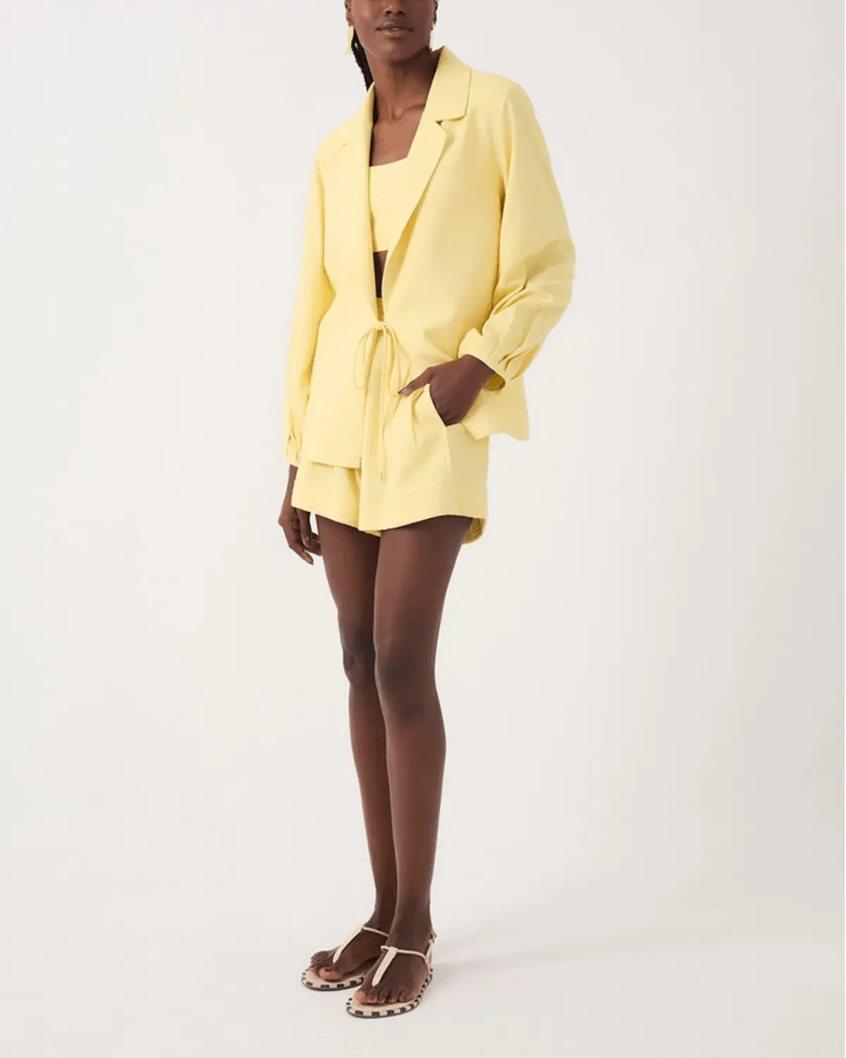 Short Linho Frente Deslocada Dress To